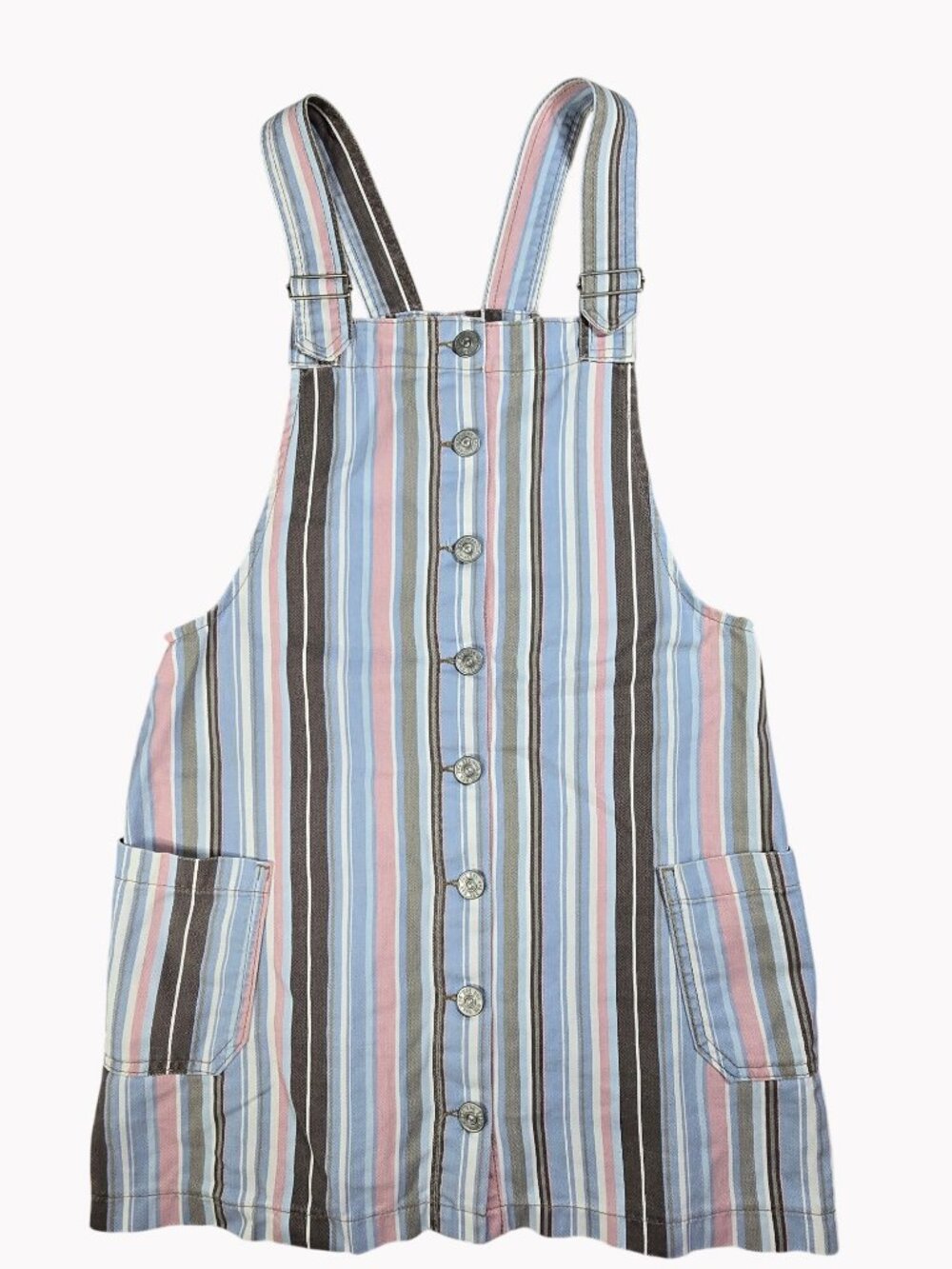 BDG Urban Outfitters Womens Small Lollipop Stripe Skirtall Overall Dress